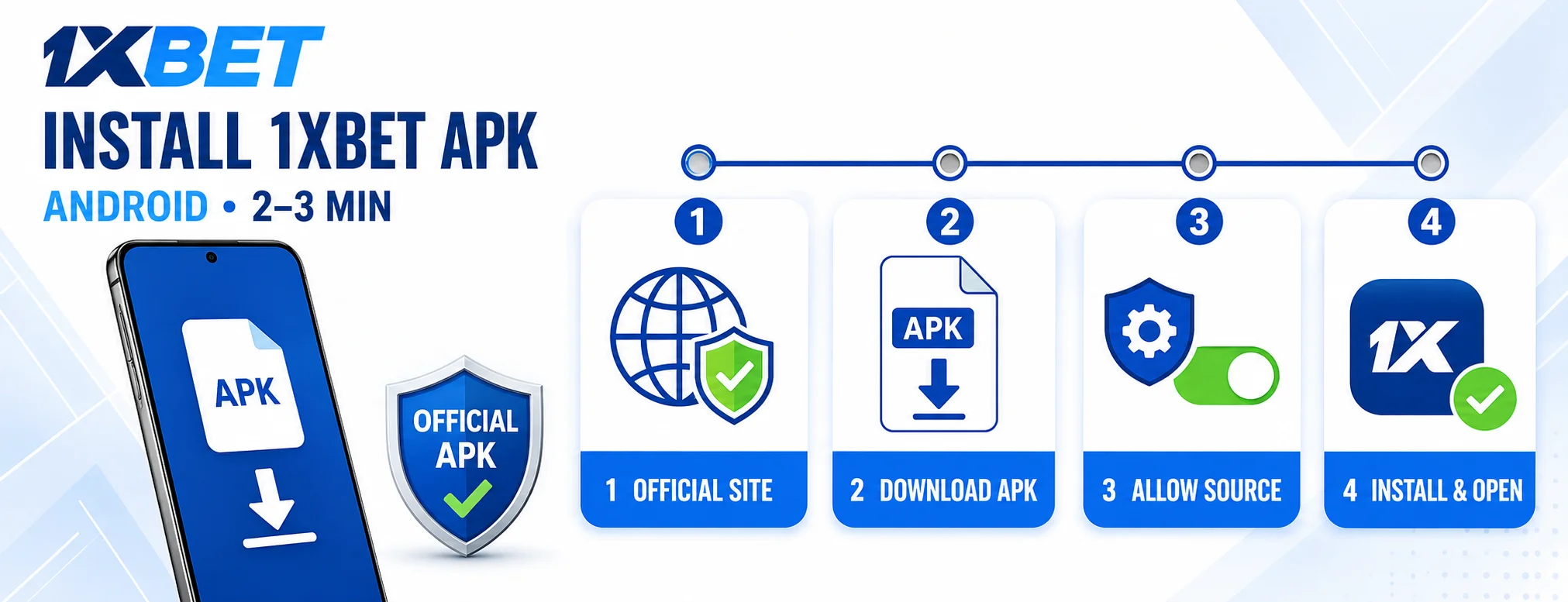 How to install 1XBET APK on Android